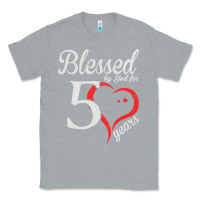 Heather Grey Vintage 50th Birthday Blessed By God For 50 Years Birthday Classic Tee - longCreatives