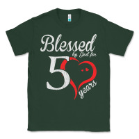 Vintage 50th Birthday Blessed By God For 50 Years Birthday Classic Tee | Teevron