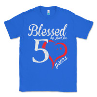 True Royal Vintage 50th Birthday Blessed By God For 50 Years Birthday Classic Tee - longCreatives