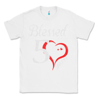 White Vintage 50th Birthday Blessed By God For 50 Years Birthday Classic Tee - longCreatives