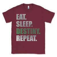 Burgundy Destiny  Eat Sleep Destiny Repeat Short Sleeve Classic Tee - longCreatives