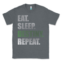 Charcoal Heather Destiny  Eat Sleep Destiny Repeat Short Sleeve Classic Tee - longCreatives