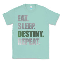 Seafoam Destiny  Eat Sleep Destiny Repeat Short Sleeve Classic Tee - longCreatives