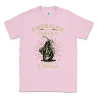 Bubblegum Pink Vintage American Motorcycle Indian for Old Biker Gifts Classic Tee - longCreatives