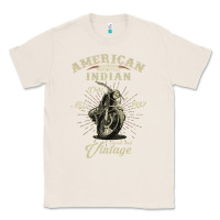Natural Vintage American Motorcycle Indian for Old Biker Gifts Classic Tee - longCreatives