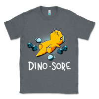Charcoal Heather Dino Sore Funny Dinosaur Workout Gym Fitness Lifting Classic Tee - longCreatives