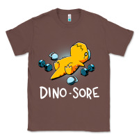 Chestnut Dino Sore Funny Dinosaur Workout Gym Fitness Lifting Classic Tee - longCreatives