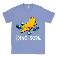 Colony Blue Dino Sore Funny Dinosaur Workout Gym Fitness Lifting Classic Tee - longCreatives