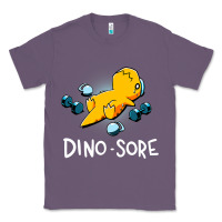 Dino Sore Funny Dinosaur Workout Gym Fitness Lifting Classic Tee | Teevron