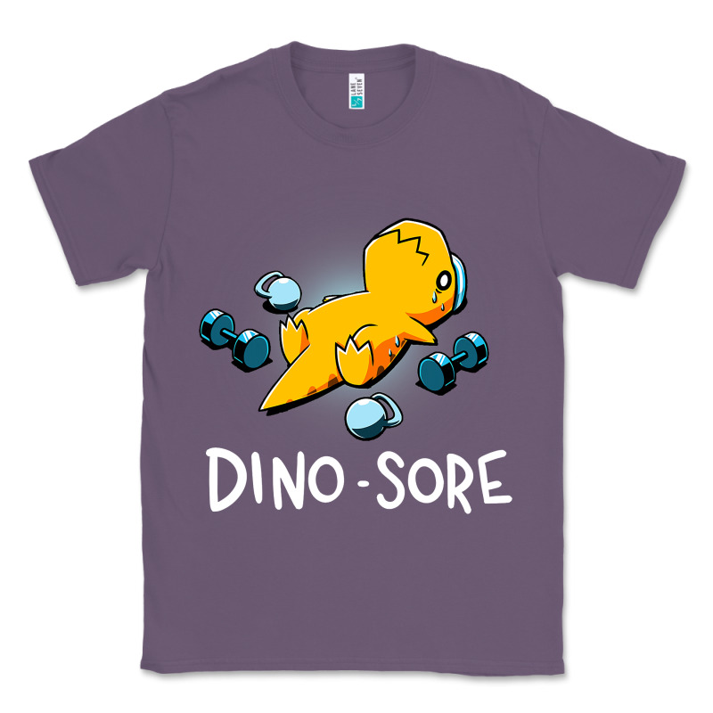 Dino Sore Funny Dinosaur Workout Gym Fitness Lifting Classic Tee by longCreatives | Teevron
