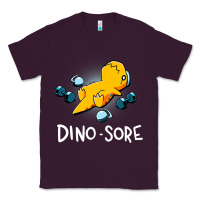Plum Dino Sore Funny Dinosaur Workout Gym Fitness Lifting Classic Tee - longCreatives