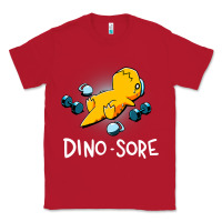 Red Dino Sore Funny Dinosaur Workout Gym Fitness Lifting Classic Tee - longCreatives