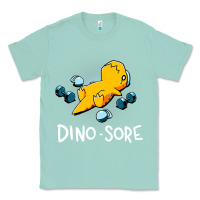 Seafoam Dino Sore Funny Dinosaur Workout Gym Fitness Lifting Classic Tee - longCreatives