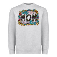 Heather Grey wife mom boss Heavyweight Sweatshirt - SublimationCraftShop