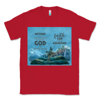 Red nothing is impossible with cross Classic Tee - TumblerDesignByShophia