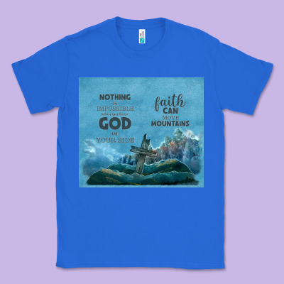 Nothing Is Impossible With Cross Classic Tee Designed By Tumblerdesignbyshophia