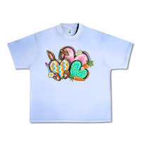 Grape Ice Easter heart Easter Day Urban Heavy Tee - CowGirlArtShop