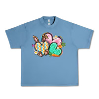 Pebble Blue Easter heart Easter Day Urban Heavy Tee - CowGirlArtShop
