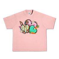 Salmon Easter heart Easter Day Urban Heavy Tee - CowGirlArtShop
