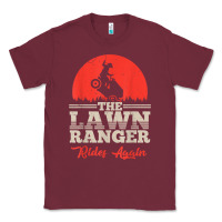 Burgundy the lawn ranger rides again shirt  cute lawn caretaker gift Classic Tee - longCreatives