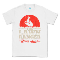 White the lawn ranger rides again shirt  cute lawn caretaker gift Classic Tee - longCreatives