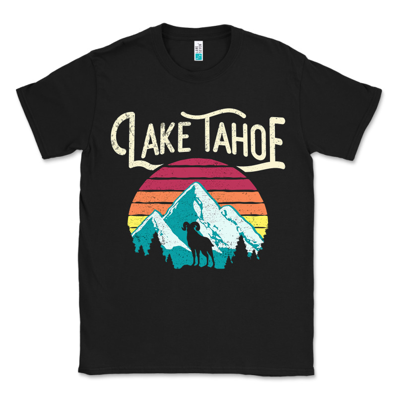 Vintage Lake Tahoe Mountains Retro T Classic Tee by longCreatives | Teevron