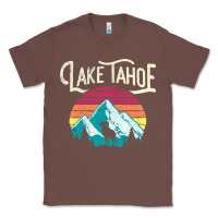 Chestnut Vintage Lake Tahoe Mountains Retro T Classic Tee - longCreatives