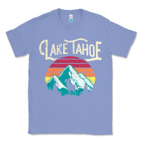 Colony Blue Vintage Lake Tahoe Mountains Retro T Classic Tee - longCreatives