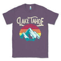 Lavender Vintage Lake Tahoe Mountains Retro T Classic Tee - longCreatives