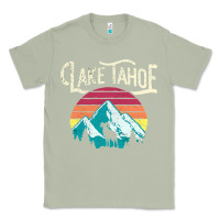 Matcha Vintage Lake Tahoe Mountains Retro T Classic Tee - longCreatives