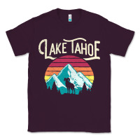 Plum Vintage Lake Tahoe Mountains Retro T Classic Tee - longCreatives