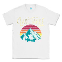 White Vintage Lake Tahoe Mountains Retro T Classic Tee - longCreatives