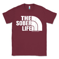 Burgundy the sober life sobriety cool aa na anonymous t shirt gifts Classic Tee - longCreatives