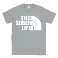 Heather Grey the sober life sobriety cool aa na anonymous t shirt gifts Classic Tee - longCreatives
