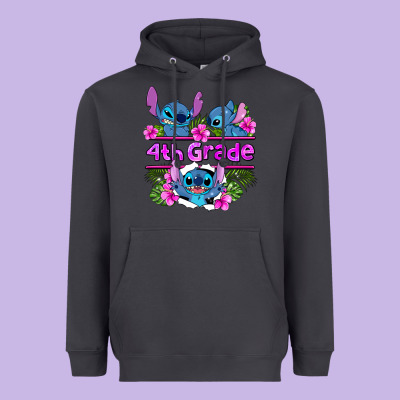 Preview Flower Stitch  4th Grade Heavyweight Hoodie Designed By Adodesignshop
