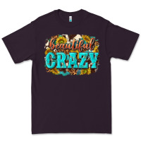 Plum Western Beautiful Crazy Premium Tee - texasbilliewilder