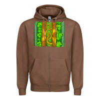 Chestnut saint patricks horseshoe shamrock leopard glitter brushstroke Zipper Hoodie - Artiststas