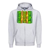 Heather Grey saint patricks horseshoe shamrock leopard glitter brushstroke Zipper Hoodie - Artiststas