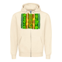 Sandshell saint patricks horseshoe shamrock leopard glitter brushstroke Zipper Hoodie - Artiststas
