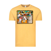 Vintage Mustard autumn sheeps Vintage Tee - Jasminsmagicworld