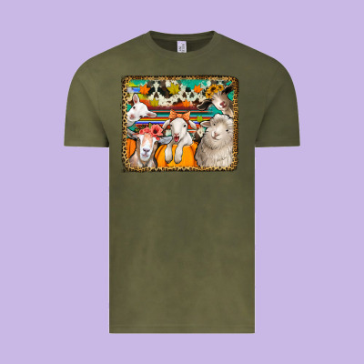 Autumn Sheeps Vintage Tee Designed By Jasminsmagicworld