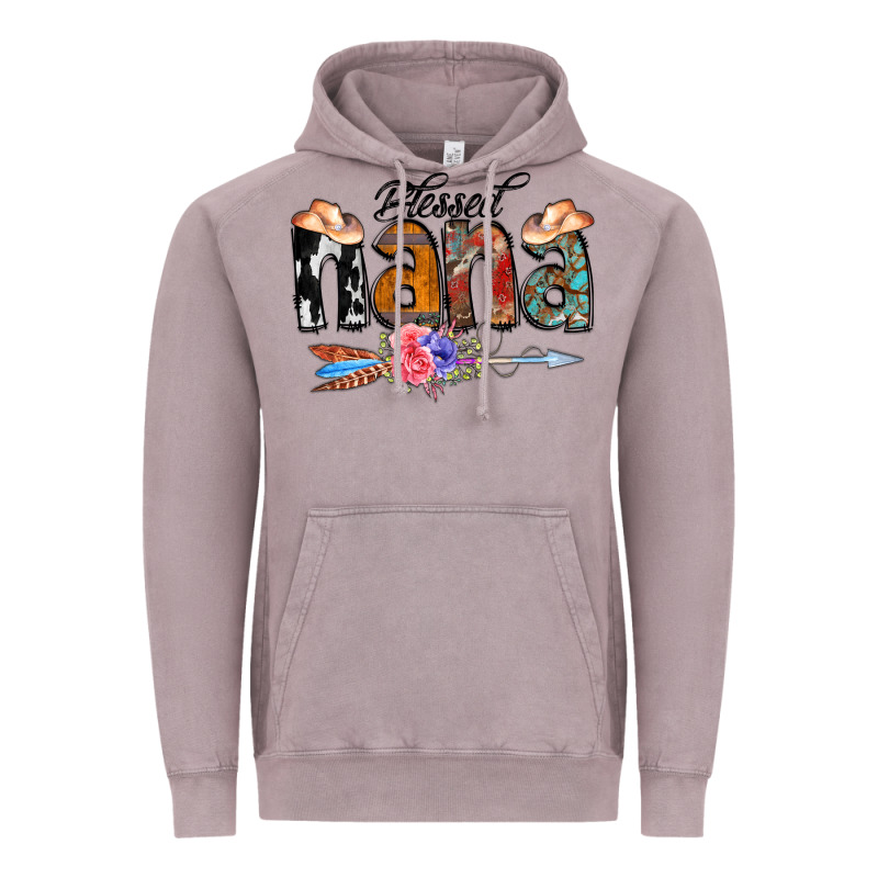 Blessed Nana Vintage Hoodie by CowCowDesign | Teevron
