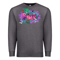 Charcoal Heather halloween boo with cancer ribbon Premium Sweatshirt - AdoDesignShop