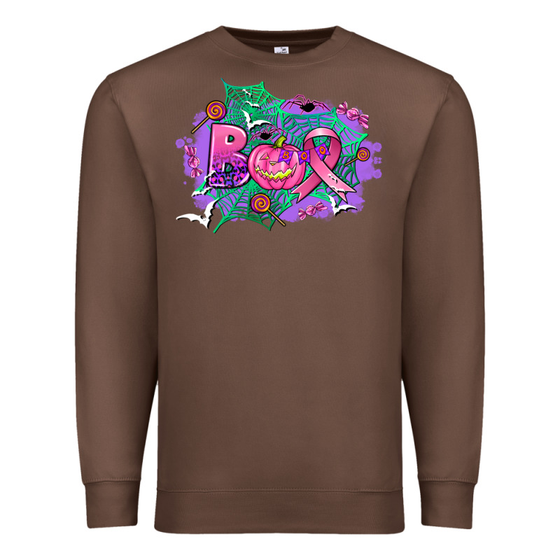 Halloween Boo With Cancer Ribbon Premium Sweatshirt by AdoDesignShop | Teevron
