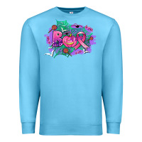 Ocean Blue halloween boo with cancer ribbon Premium Sweatshirt - AdoDesignShop