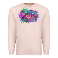 Pale Pink halloween boo with cancer ribbon Premium Sweatshirt - AdoDesignShop