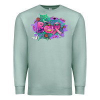 Seafoam halloween boo with cancer ribbon Premium Sweatshirt - AdoDesignShop