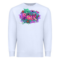 White halloween boo with cancer ribbon Premium Sweatshirt - AdoDesignShop