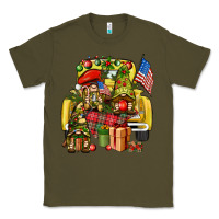 Army Green Christmas army gnomes truck 4th of july Classic Tee - HowdyJamesFarm