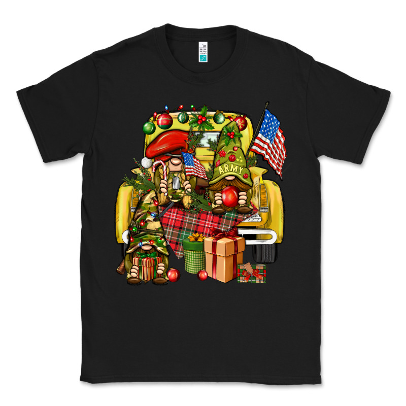 Christmas Army Gnomes Truck 4th Of July Classic Tee by HowdyJamesFarm | Teevron